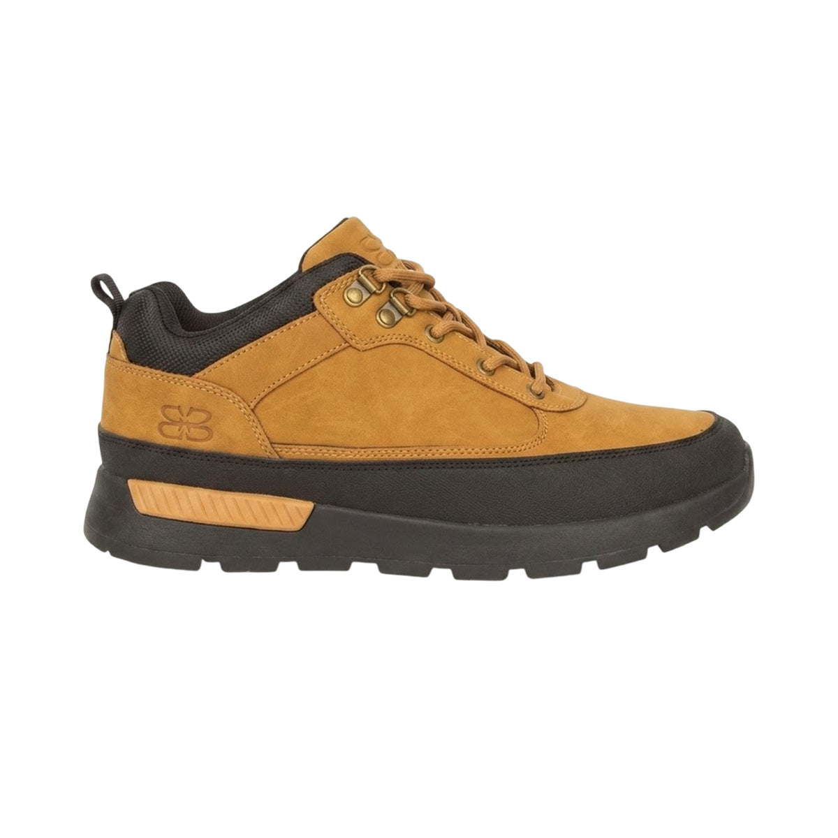 Brown - Front - Crosshatch Mens Banbury Logo Boots