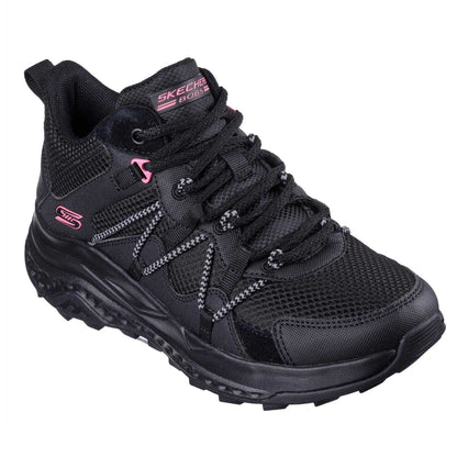 Black - Pack Shot - Skechers Womens-Ladies Lunatrail Logo Trainers