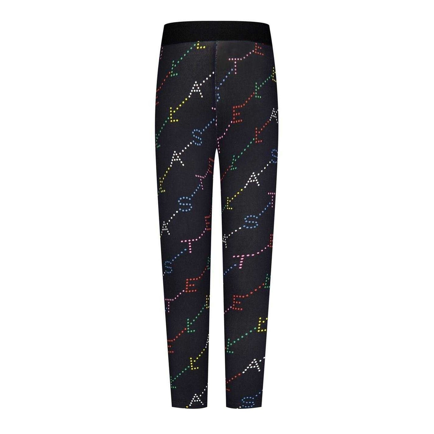 Black-Multicoloured - Back - Paul McCartney Girls Lettering Stretch Leggings