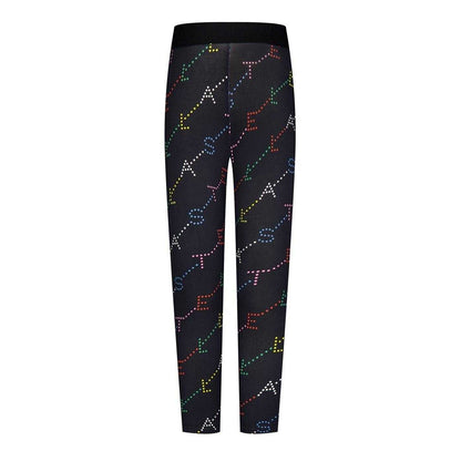 Black-Multicoloured - Front - Paul McCartney Girls Lettering Stretch Leggings