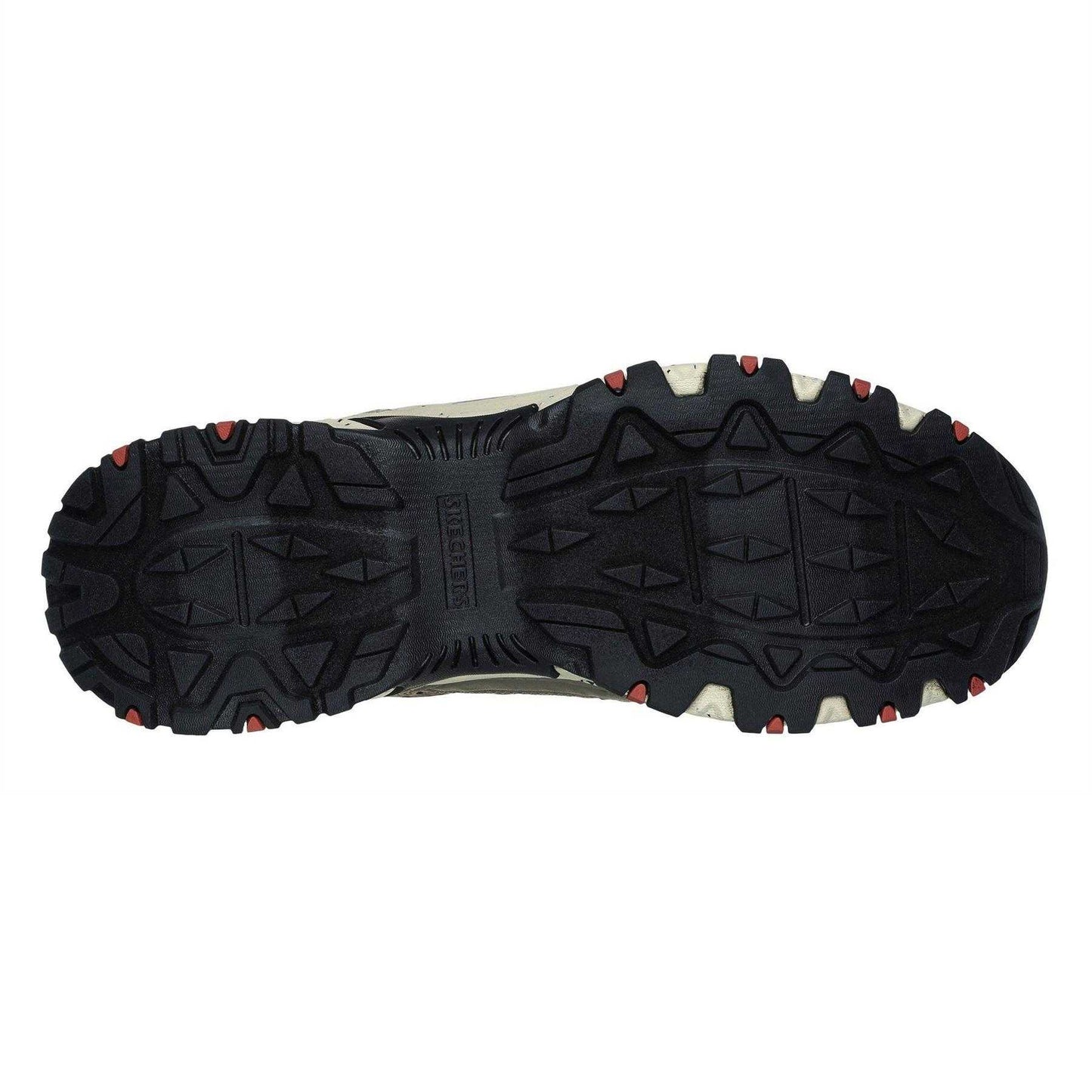 Natural-Black - Back - Skechers Mens Hillcrest Logo Leather Walking Boots