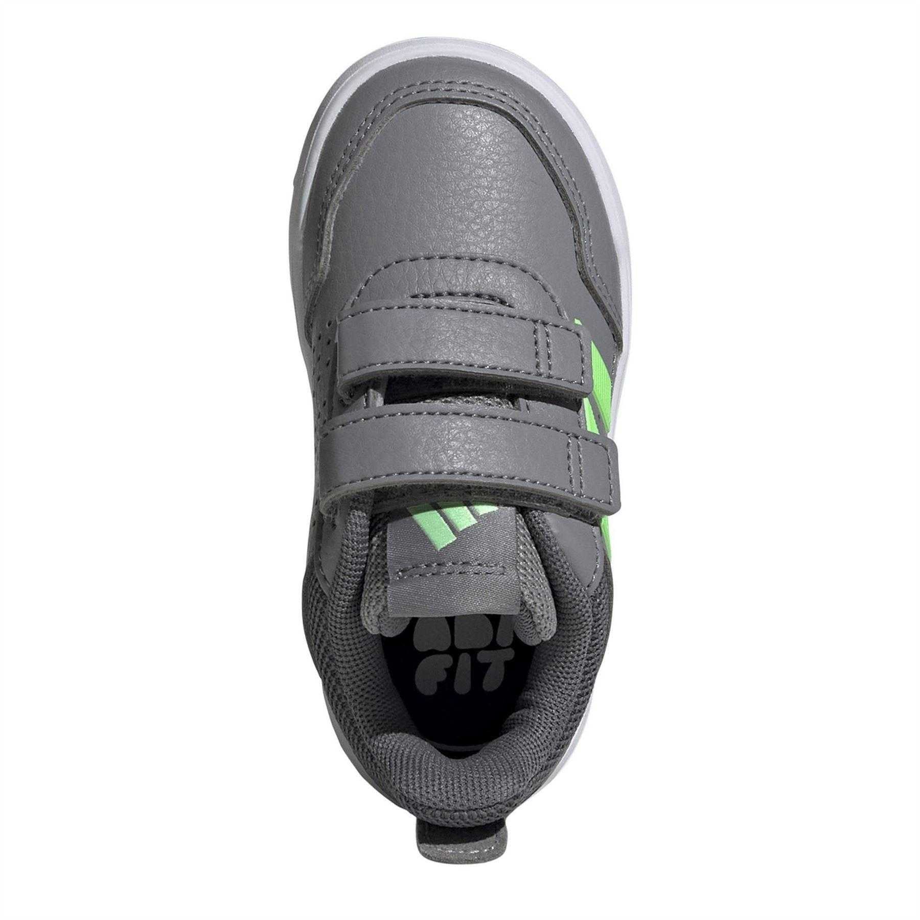 Grey-Green - Lifestyle - Adidas Baby Boys Tensaur Stripe Detail Trainers