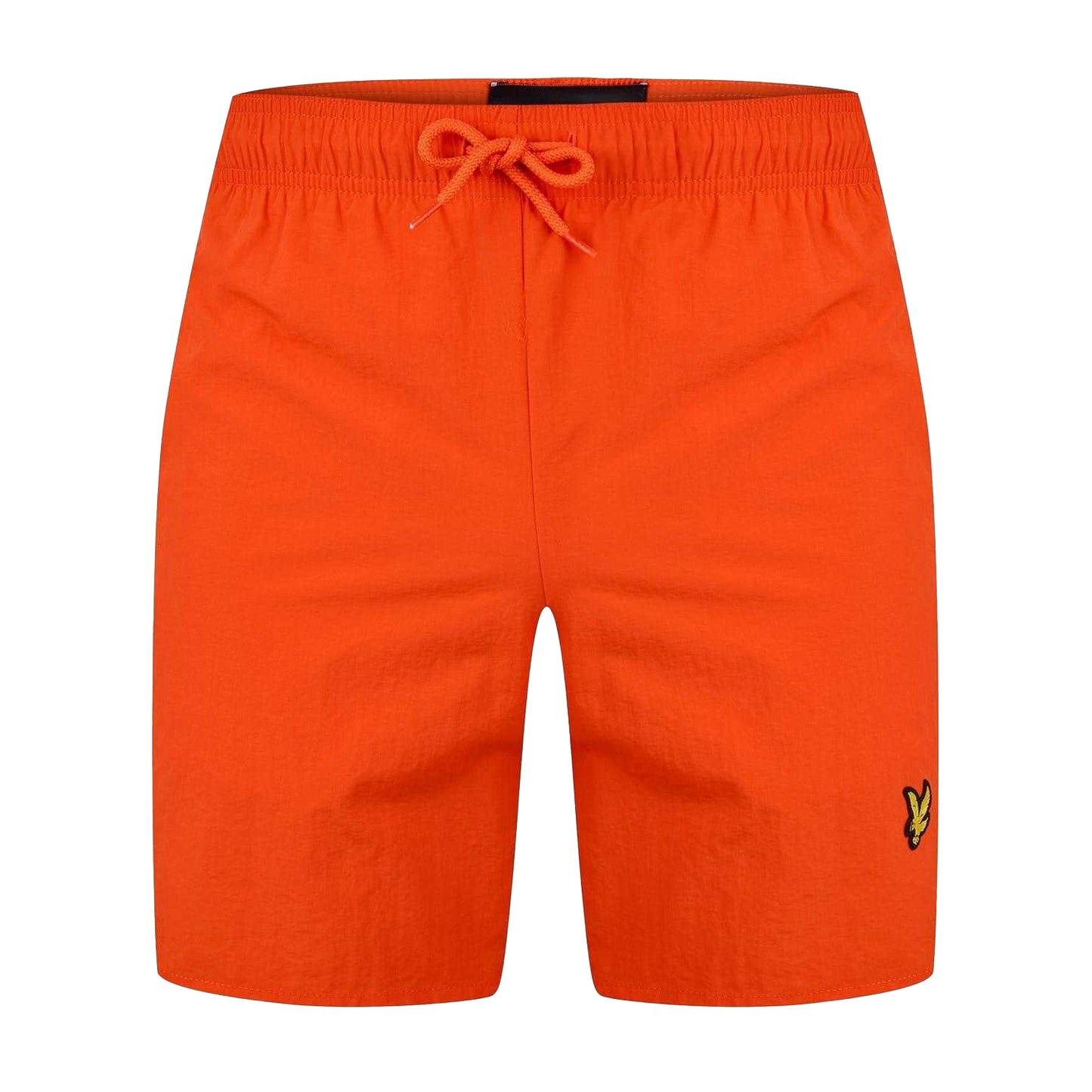 Orange - Front - Lyle & Scott Mens Grosgrain Embroidered Logo Swim Shorts
