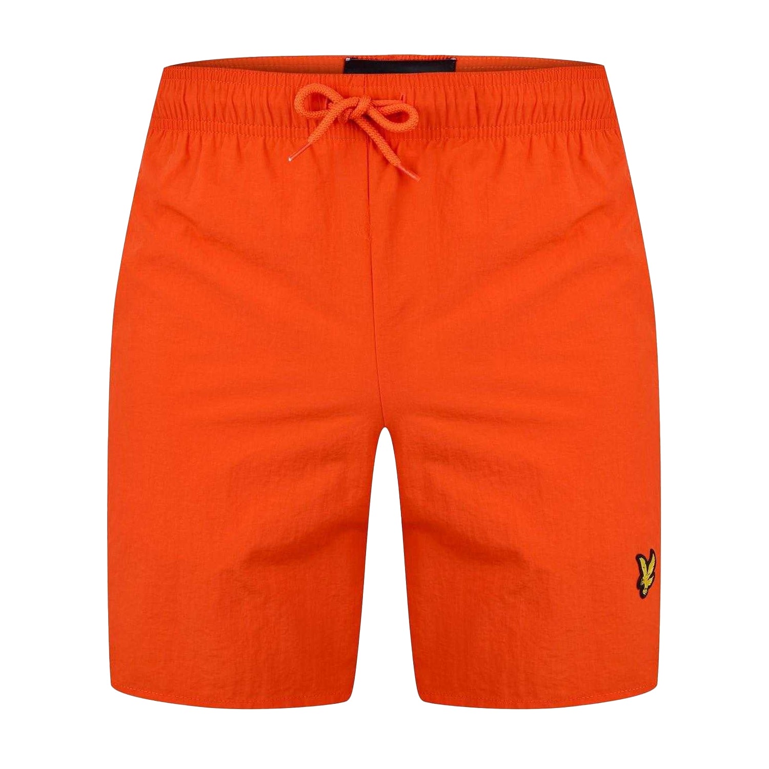 Orange - Front - Lyle & Scott Mens Grosgrain Embroidered Logo Swim Shorts