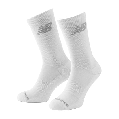 White - Back - New Balance Unisex Adult Logo Cushioned Crew Socks (Pack of 10)
