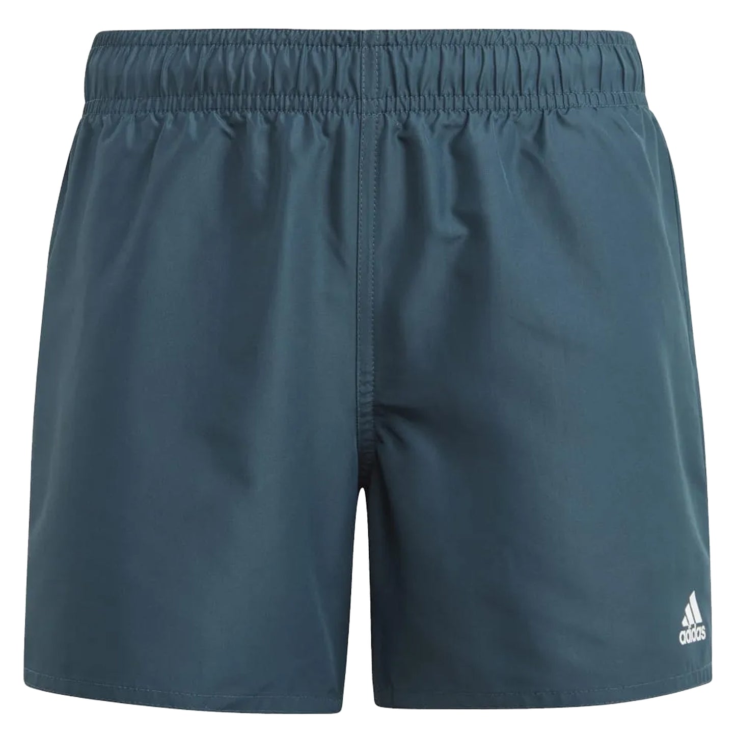 Blue-White - Front - Adidas Boys Classic Badge Sport Swim Shorts