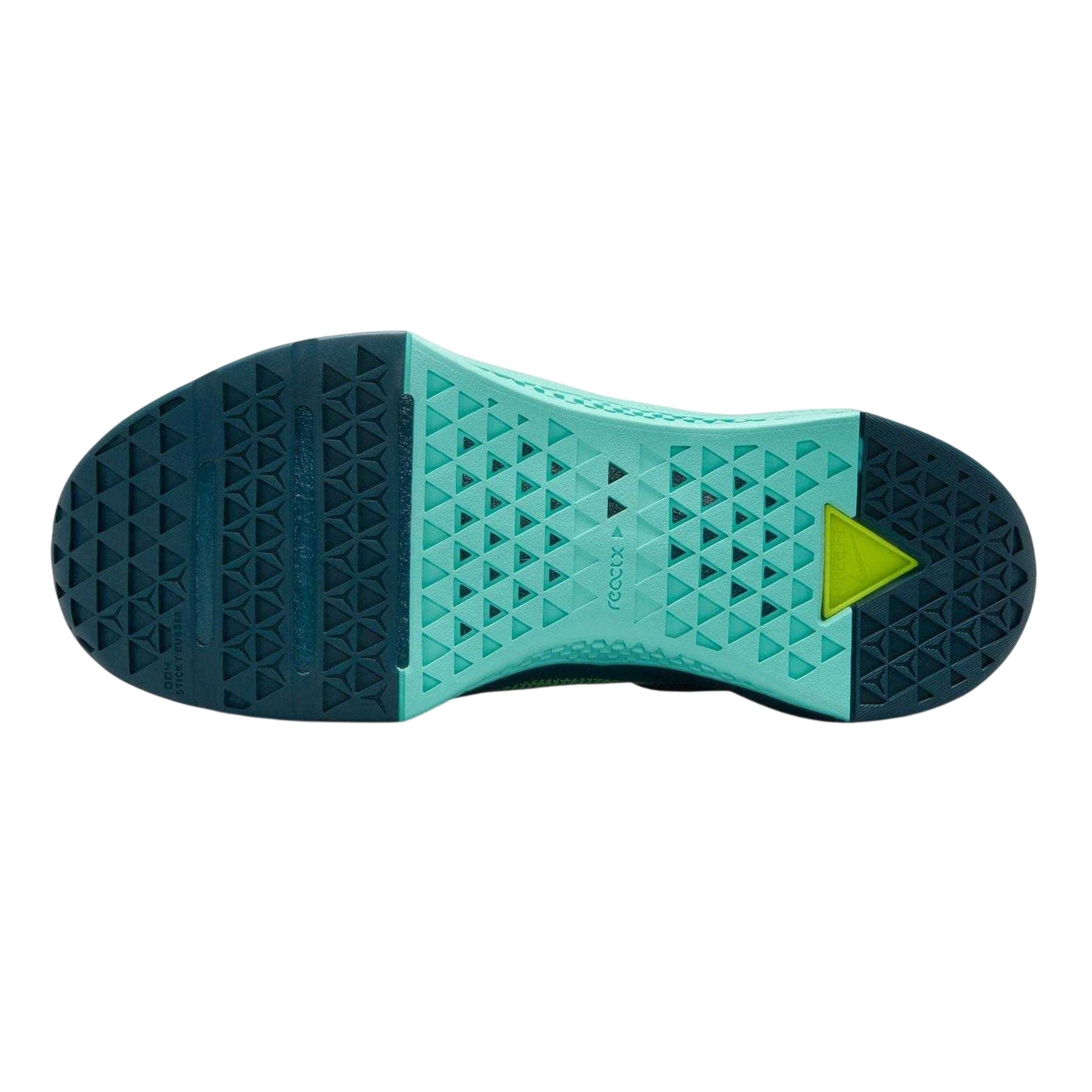 Turquoise-White - Side - Nike Womens-Ladies Metcon 10 Trainers