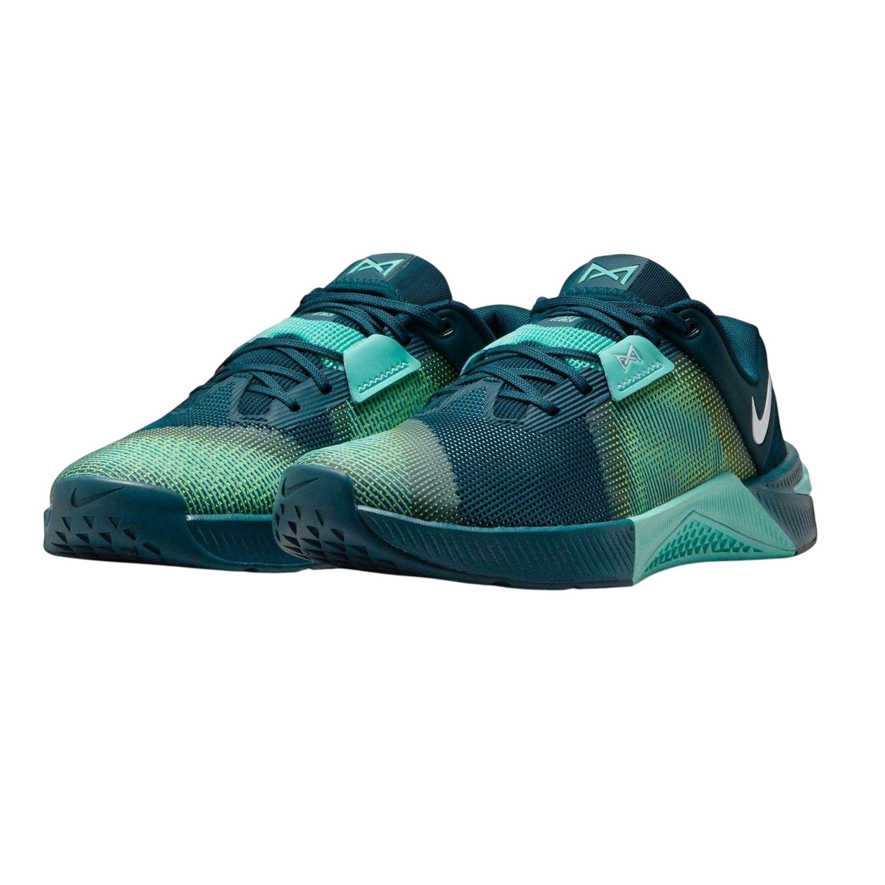Turquoise-White - Pack Shot - Nike Womens-Ladies Metcon 10 Trainers