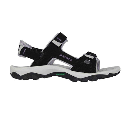 Black - Front - Karrimor Womens-Ladies Antibes Walking Sandals