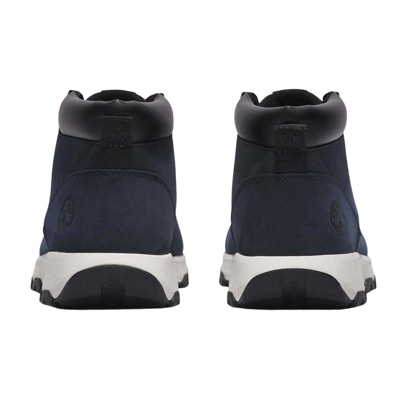 Navy - Back - Timberland Mens Winsor Park Leather Ortholite Chukka Boots