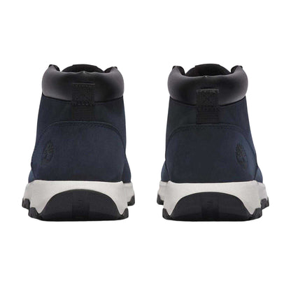 Navy - Back - Timberland Mens Winsor Park Leather Ortholite Chukka Boots