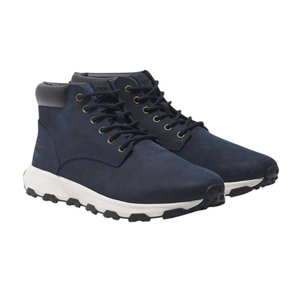 Navy - Pack Shot - Timberland Mens Winsor Park Leather Ortholite Chukka Boots