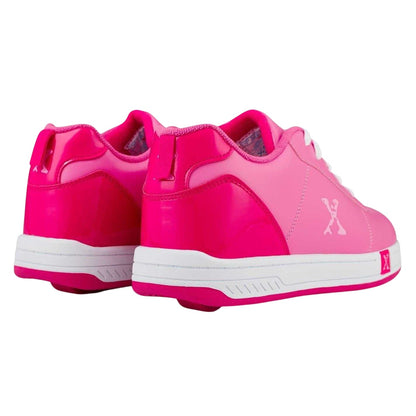 Pink - Back - Sidewalk Sport Girls Wheeled Skate Shoes