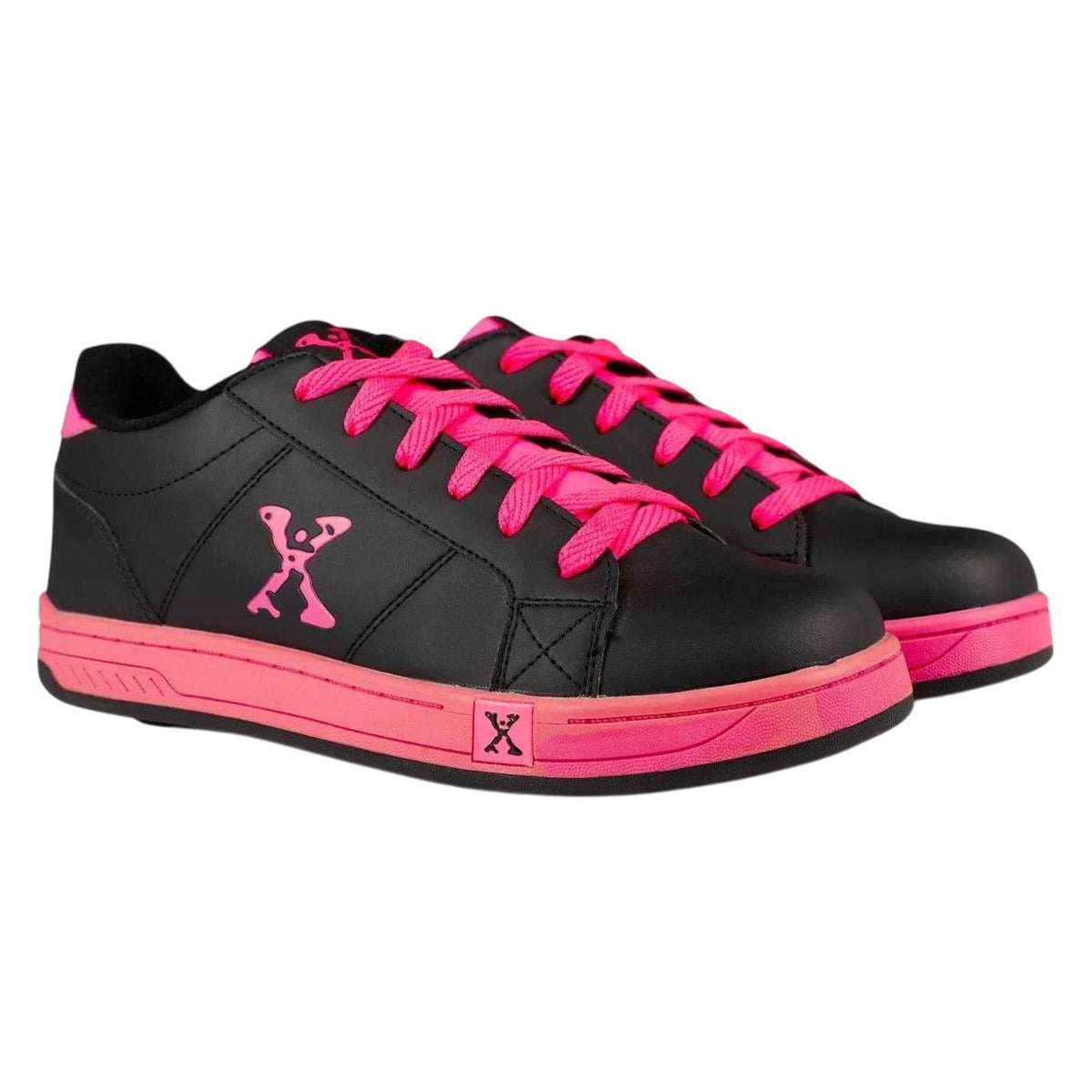 Black-Pink - Pack Shot - Sidewalk Sport Girls Wheeled Skate Shoes