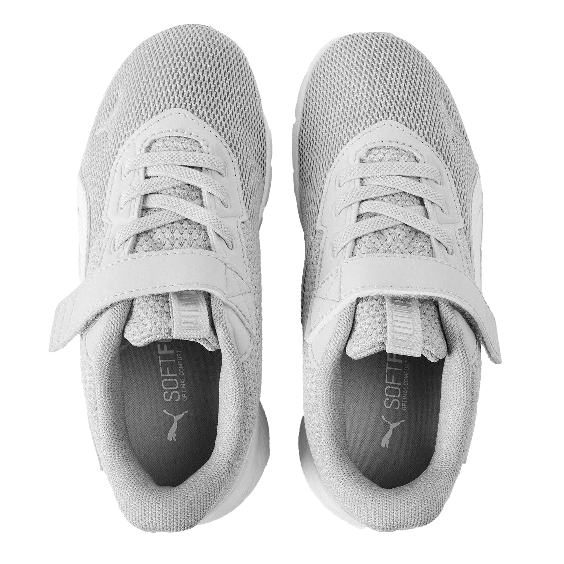 Lilac-White - Side - Puma Childrens-Kids FlexFocus Modern AC+ Running Shorts