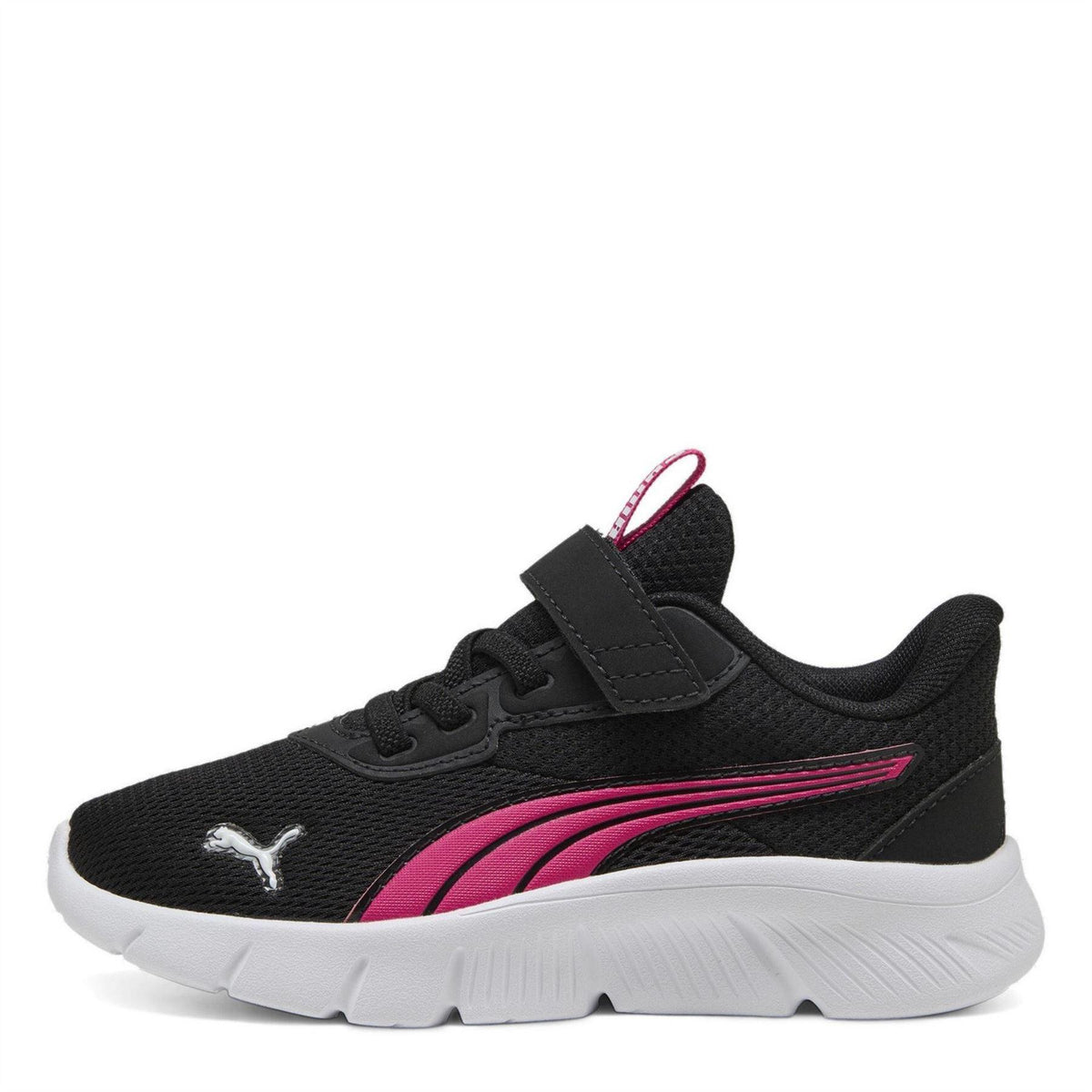 Black-Pink - Back - Puma Childrens-Kids FlexFocus Modern AC+ Running Shorts