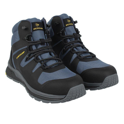Blue-Black - Pack Shot - Dunlop Mens Baltimore Memory Foam Safety Boots
