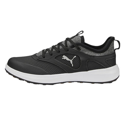 Black-Silver - Side - Puma Womens-Ladies Ignite Malibu Spikeless Golf Shoes