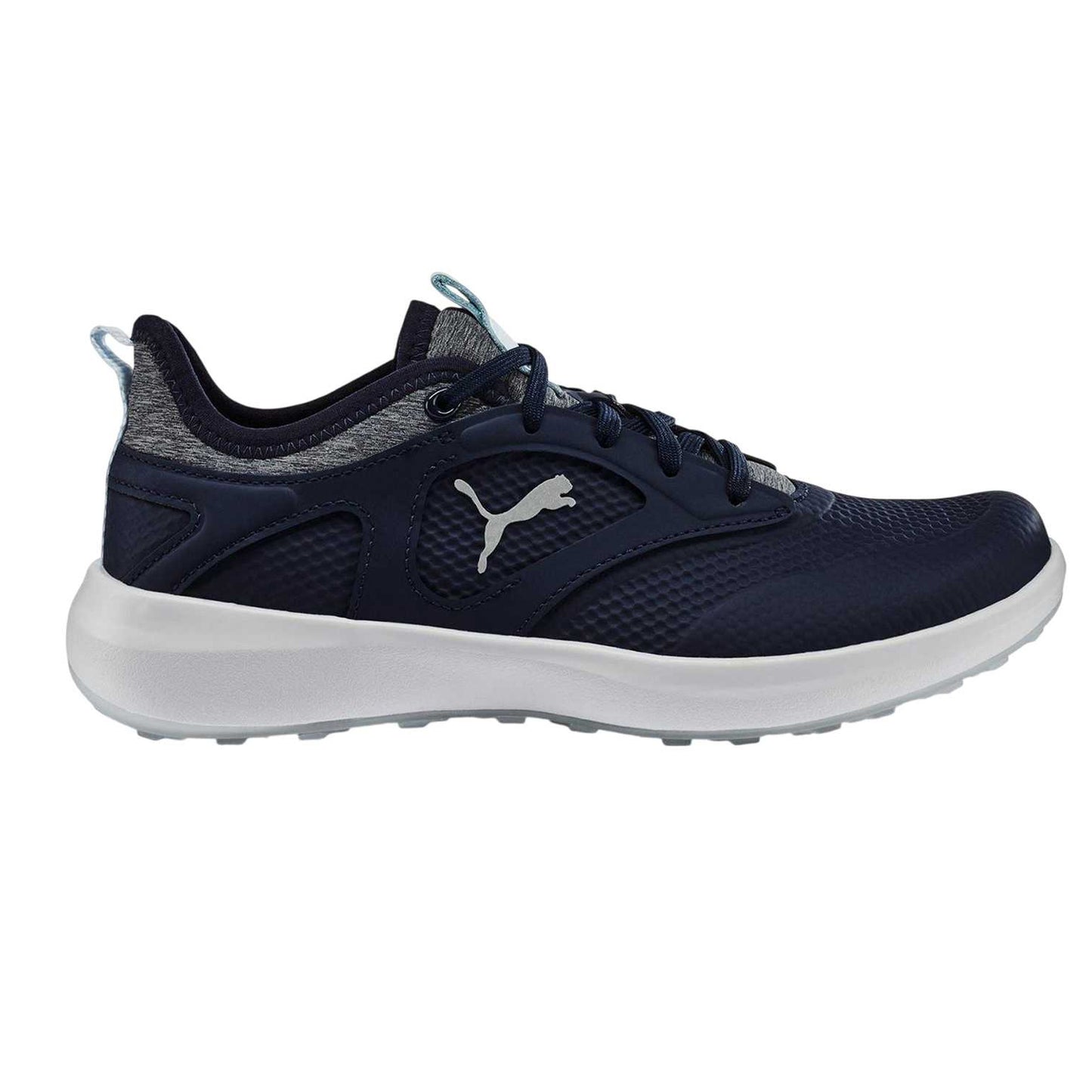 Navy-Ice Blue - Front - Puma Womens-Ladies Ignite Malibu Spikeless Golf Shoes