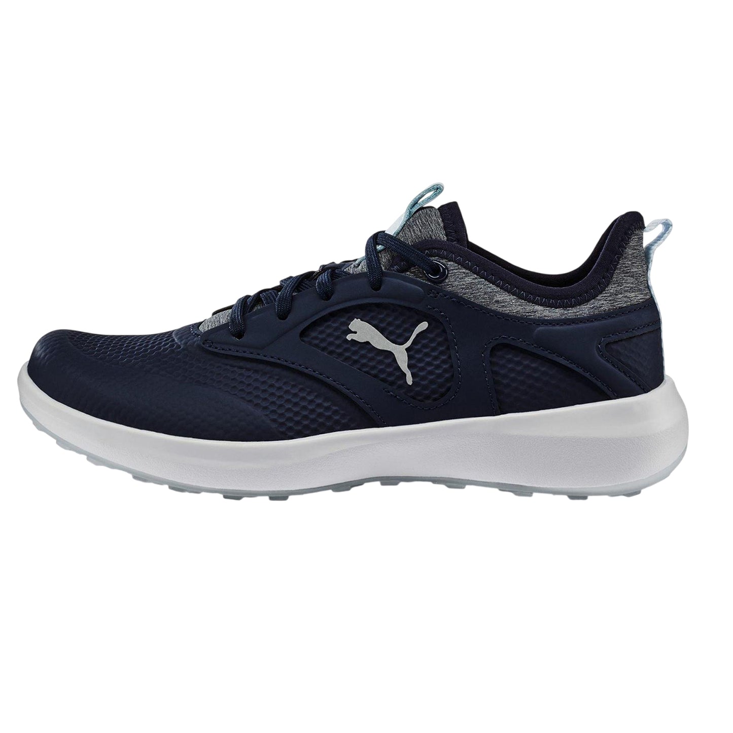 Navy-Ice Blue - Back - Puma Womens-Ladies Ignite Malibu Spikeless Golf Shoes