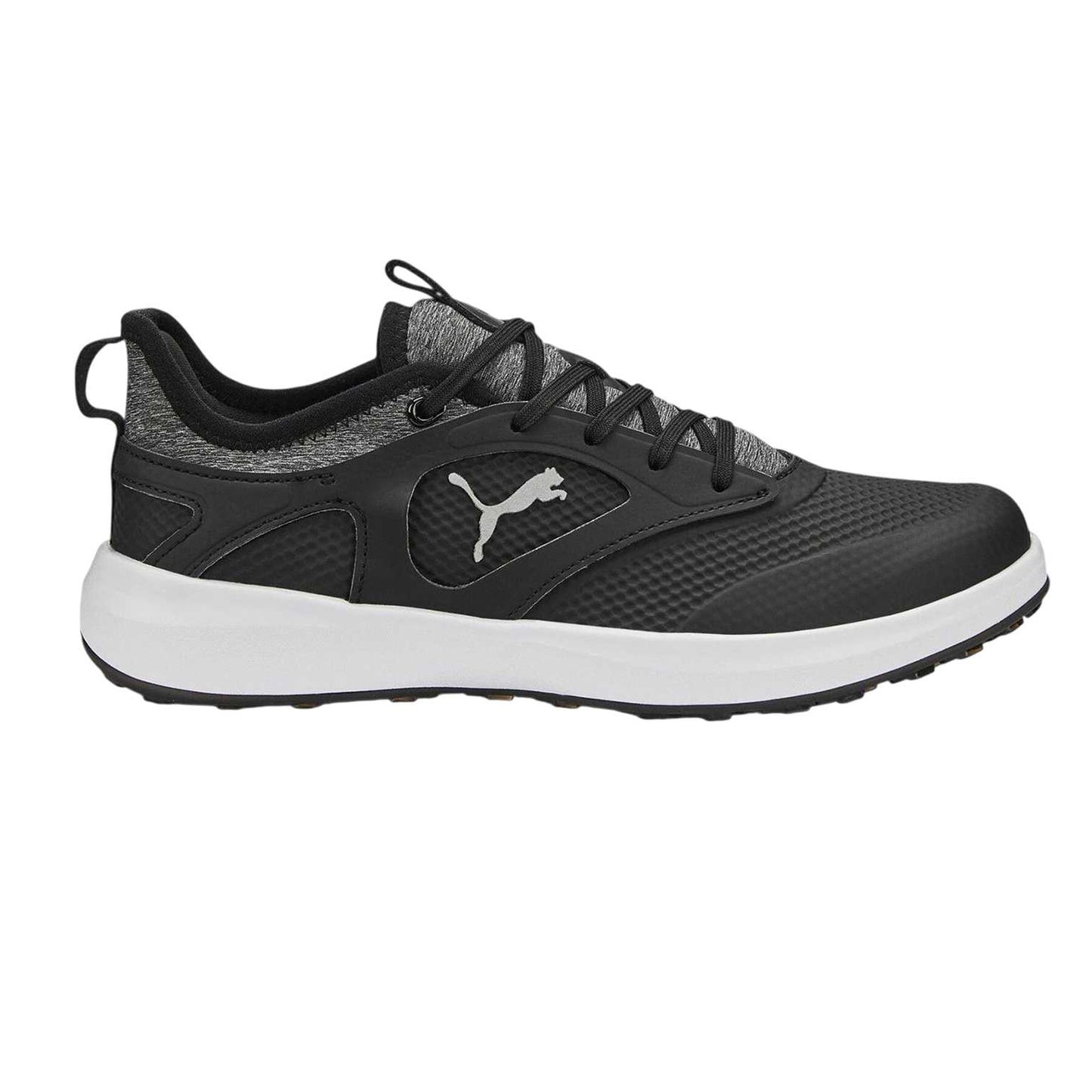 Black-Silver - Front - Puma Womens-Ladies Ignite Malibu Spikeless Golf Shoes
