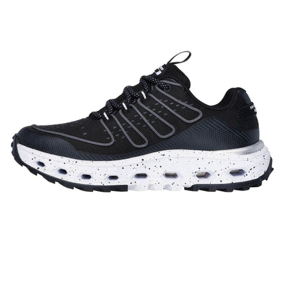 Black-White - Back - Skechers Womens-Ladies Step At Slip-on Trainers