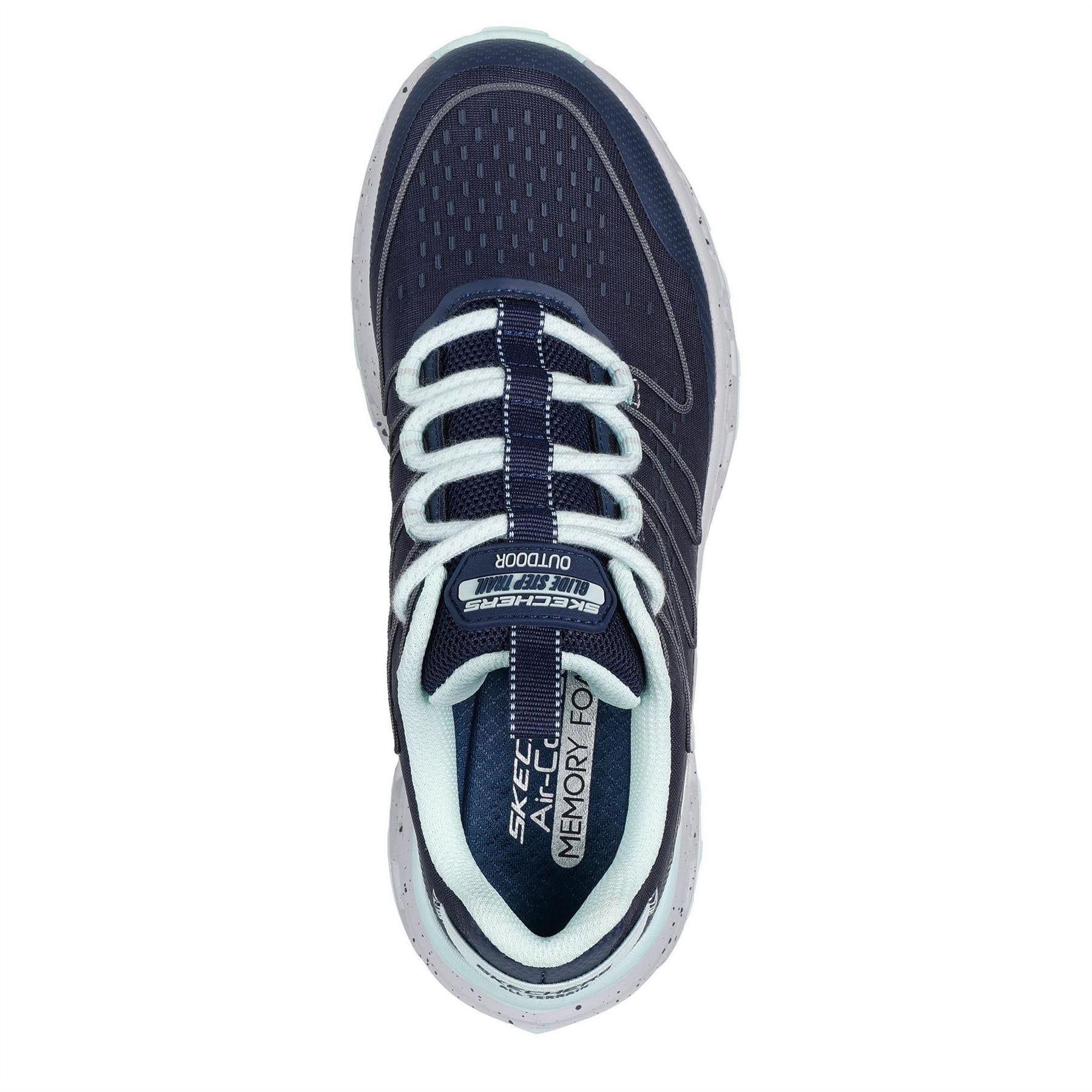 Navy-Blue - Side - Skechers Womens-Ladies Step At Slip-on Trainers