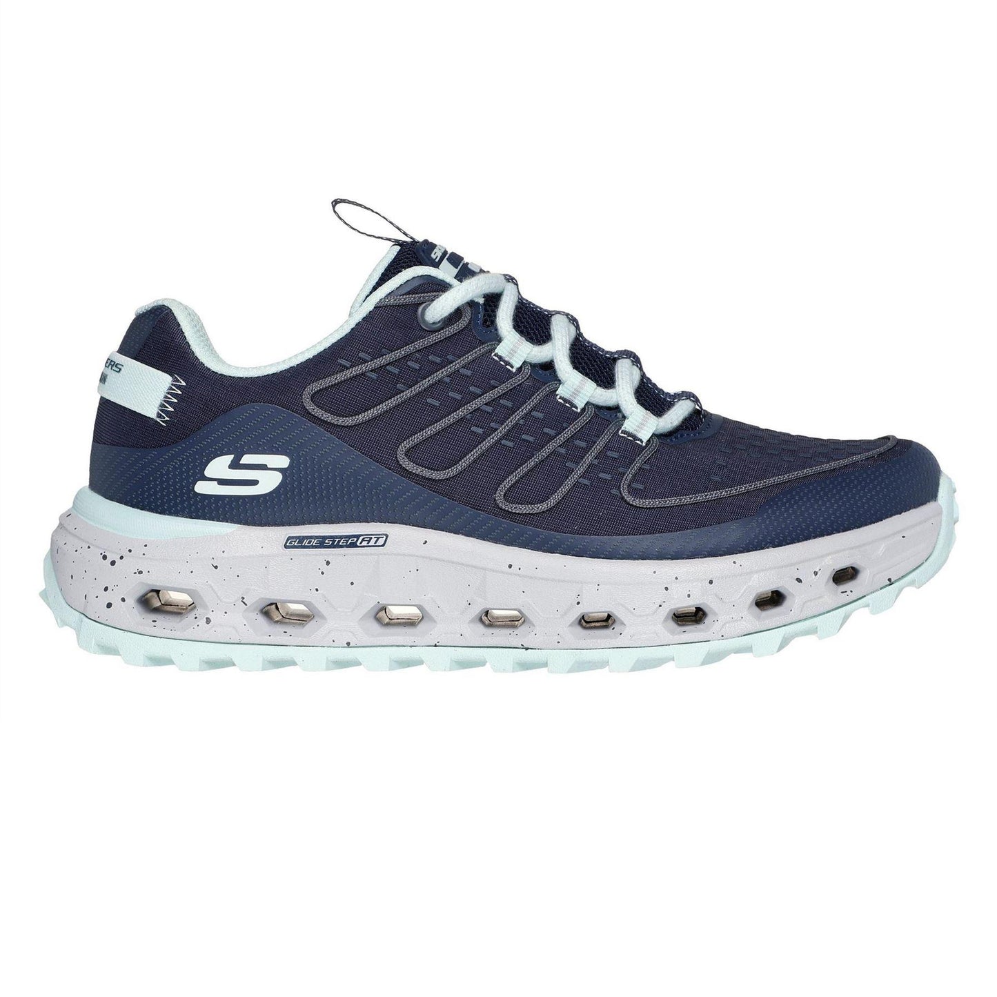 Navy-Blue - Front - Skechers Womens-Ladies Step At Slip-on Trainers
