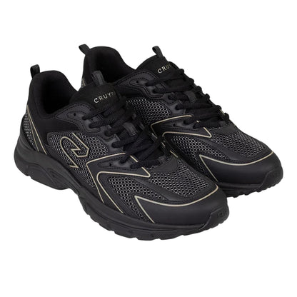 Black-Gold - Back - Cruyff Mens Scorpius Trainers