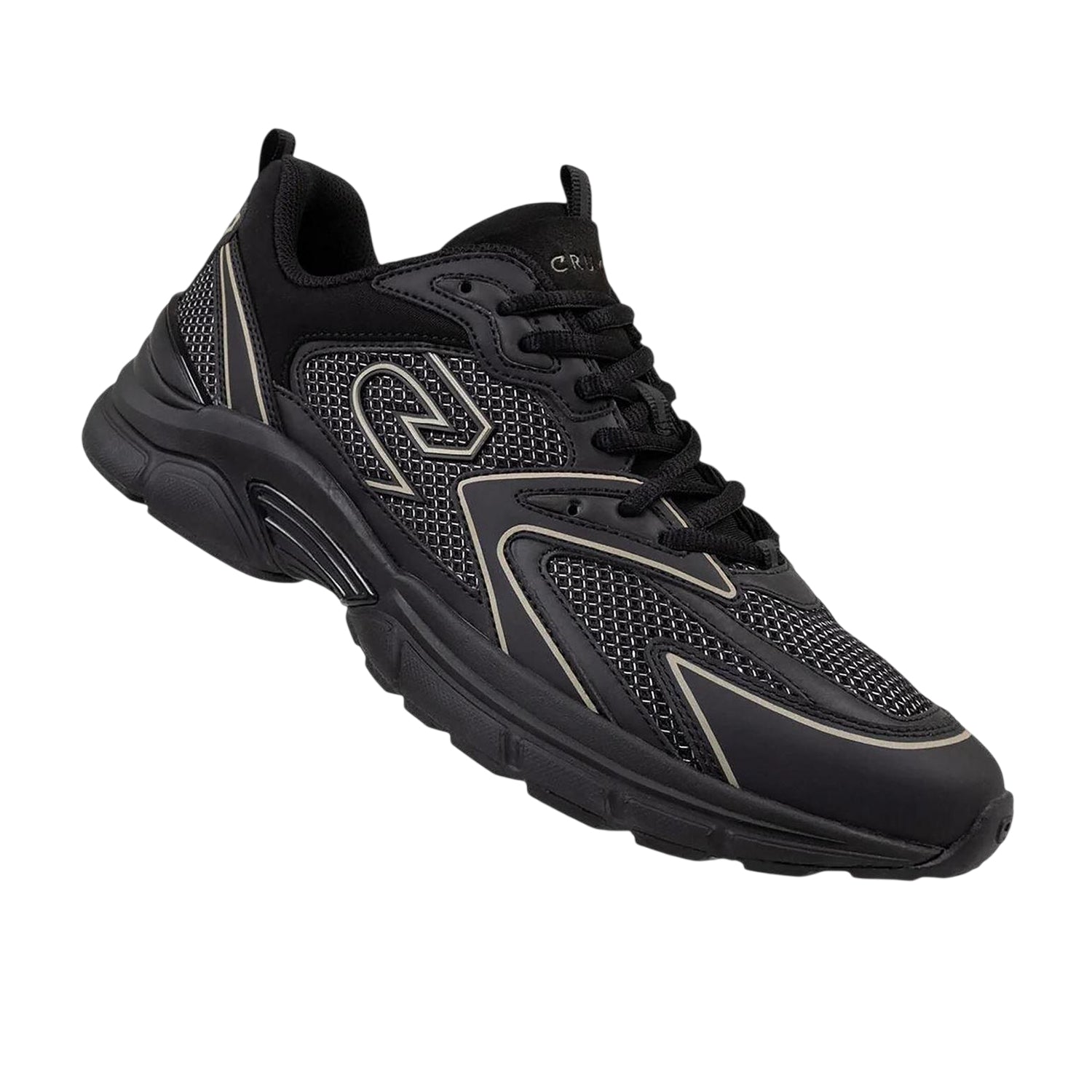 Black-Gold - Side - Cruyff Mens Scorpius Trainers