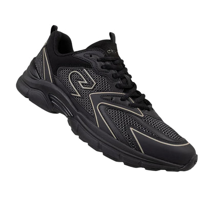 Black-Gold - Side - Cruyff Mens Scorpius Trainers