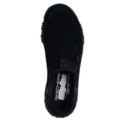 Black - Side - Skechers Womens-Ladies Sunapee Rugged Leather Boots