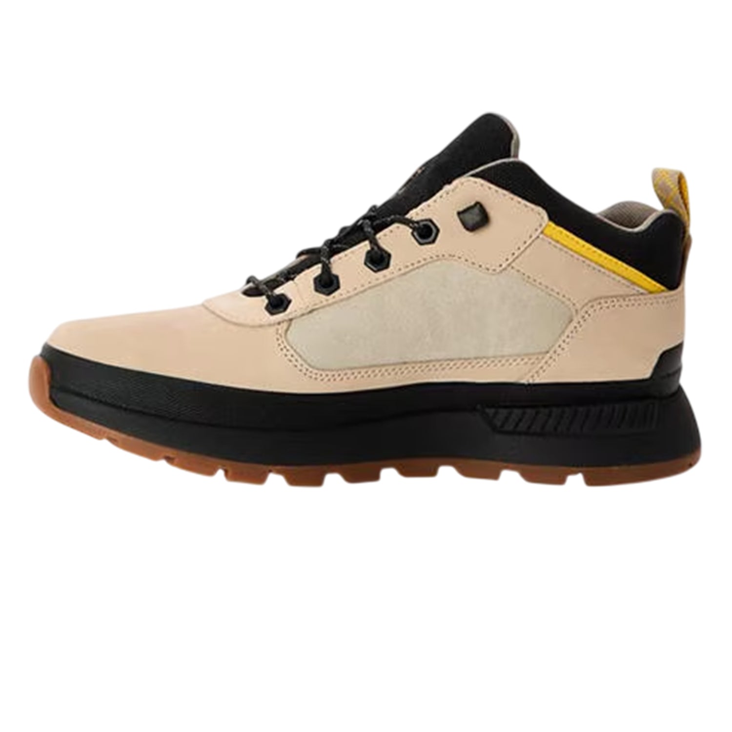 Light Taupe - Back - Timberland Mens Field Trekker Leather Trainers