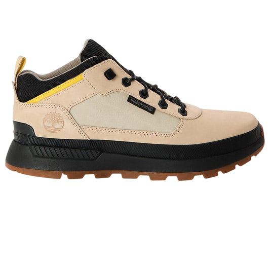 Light Taupe - Front - Timberland Mens Field Trekker Leather Trainers