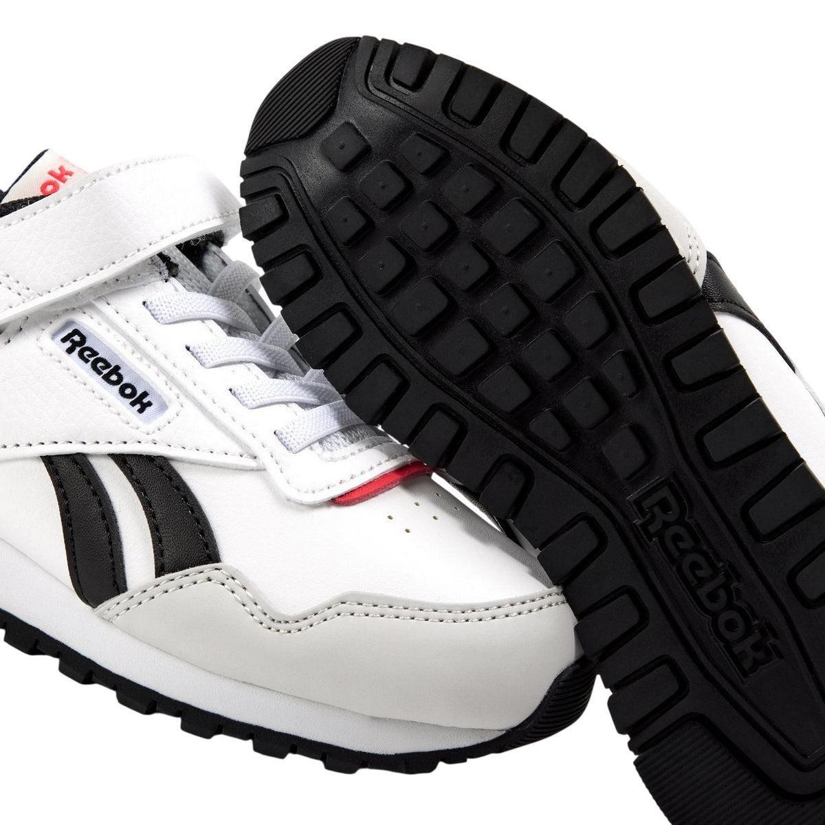 White - Lifestyle - Reebok Boys Glide Elastic Strap Trainers