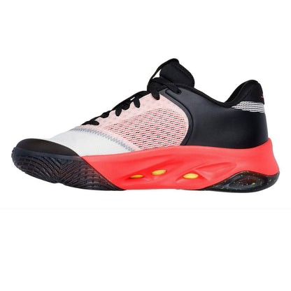 White-Orange - Back - Skechers Mens Stability Mesh High Top Trainers