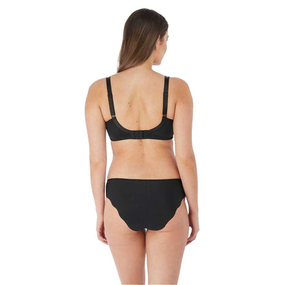 Black - Back - Fantasie Womens-Ladies Geometric Lace Briefs