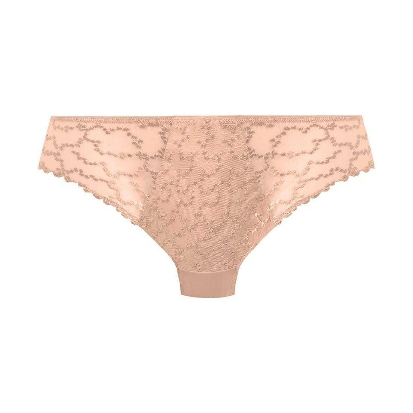 Natural Beige - Front - Fantasie Womens-Ladies Geometric Lace Briefs