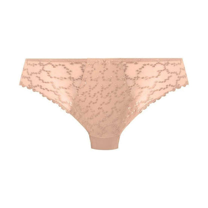 Natural Beige - Front - Fantasie Womens-Ladies Geometric Lace Briefs