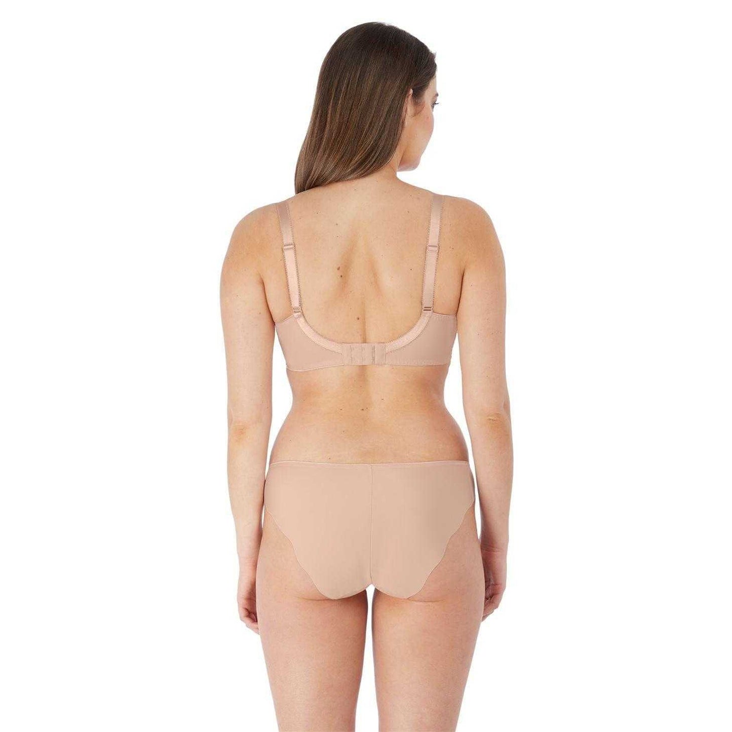 Natural Beige - Back - Fantasie Womens-Ladies Geometric Lace Briefs