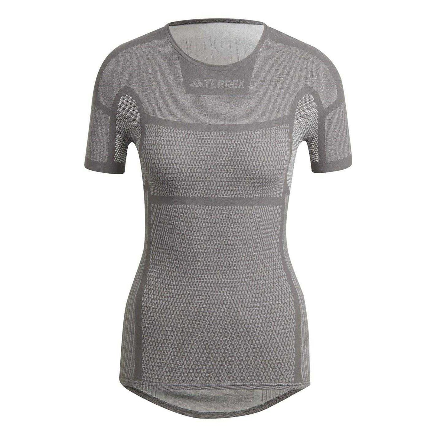 Grey-White - Front - Adidas Womens-Ladies Terrex Drynamo T-Shirt