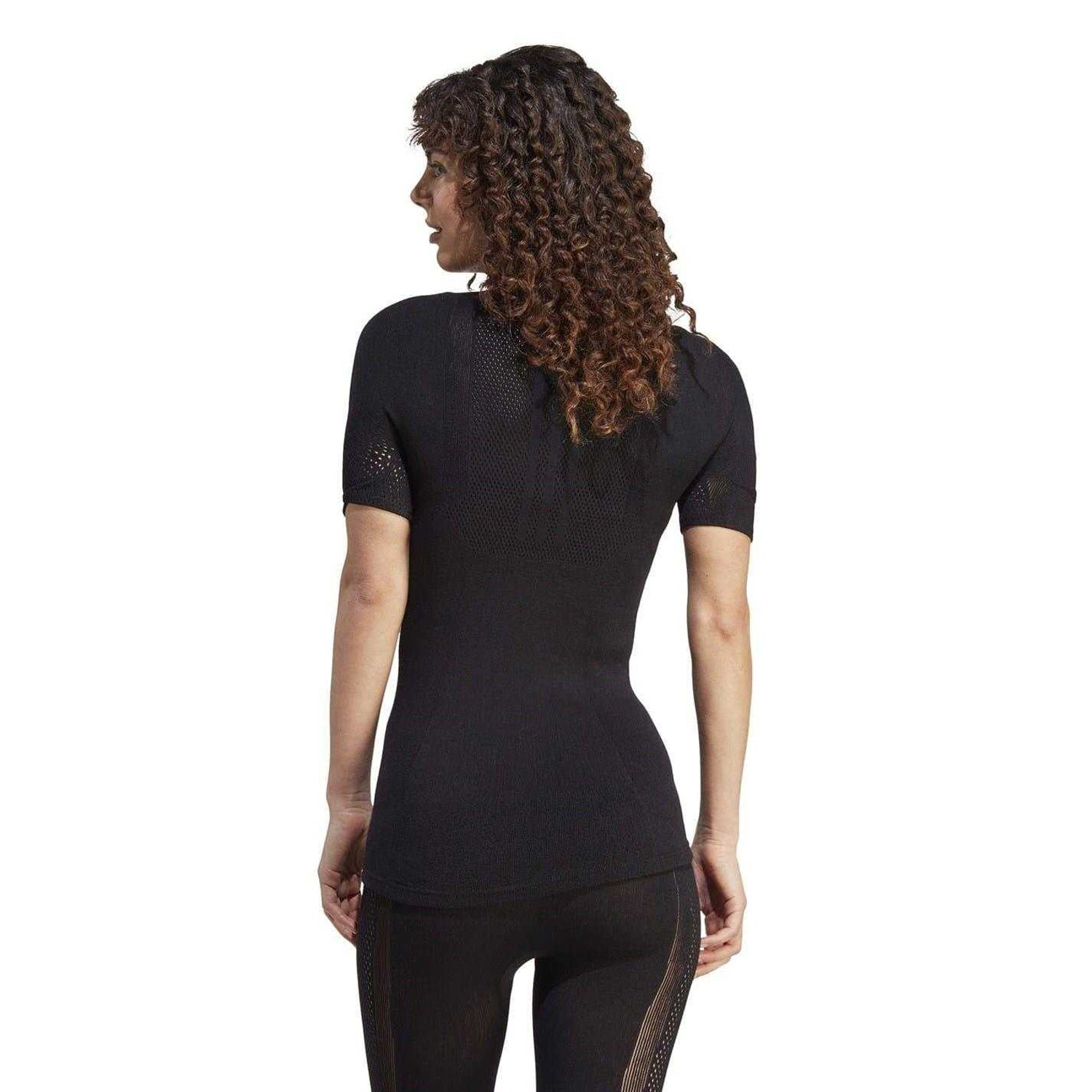 Black - Back - Adidas Womens-Ladies Terrex Merino Wool Sport T-Shirt