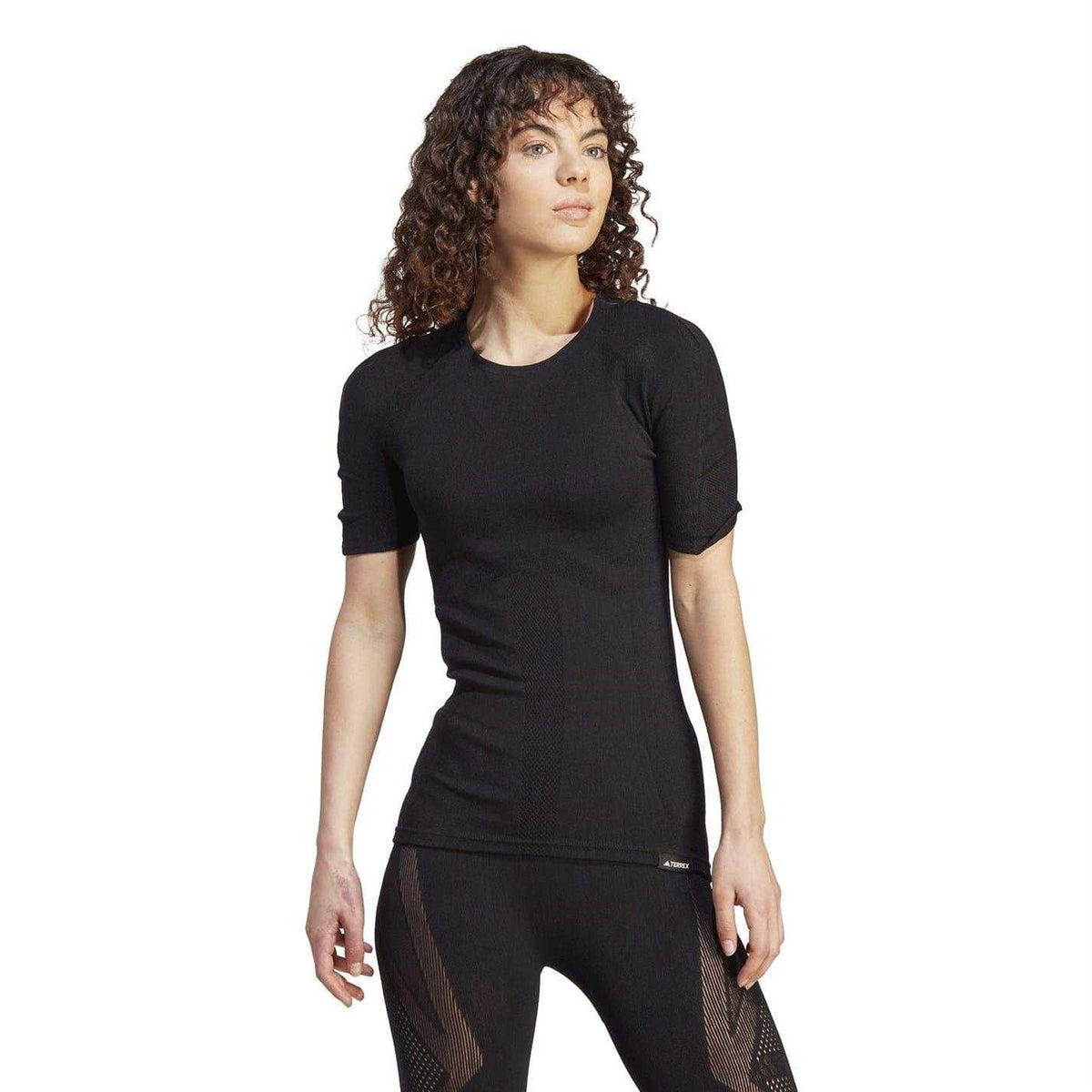 Black - Lifestyle - Adidas Womens-Ladies Terrex Merino Wool Sport T-Shirt