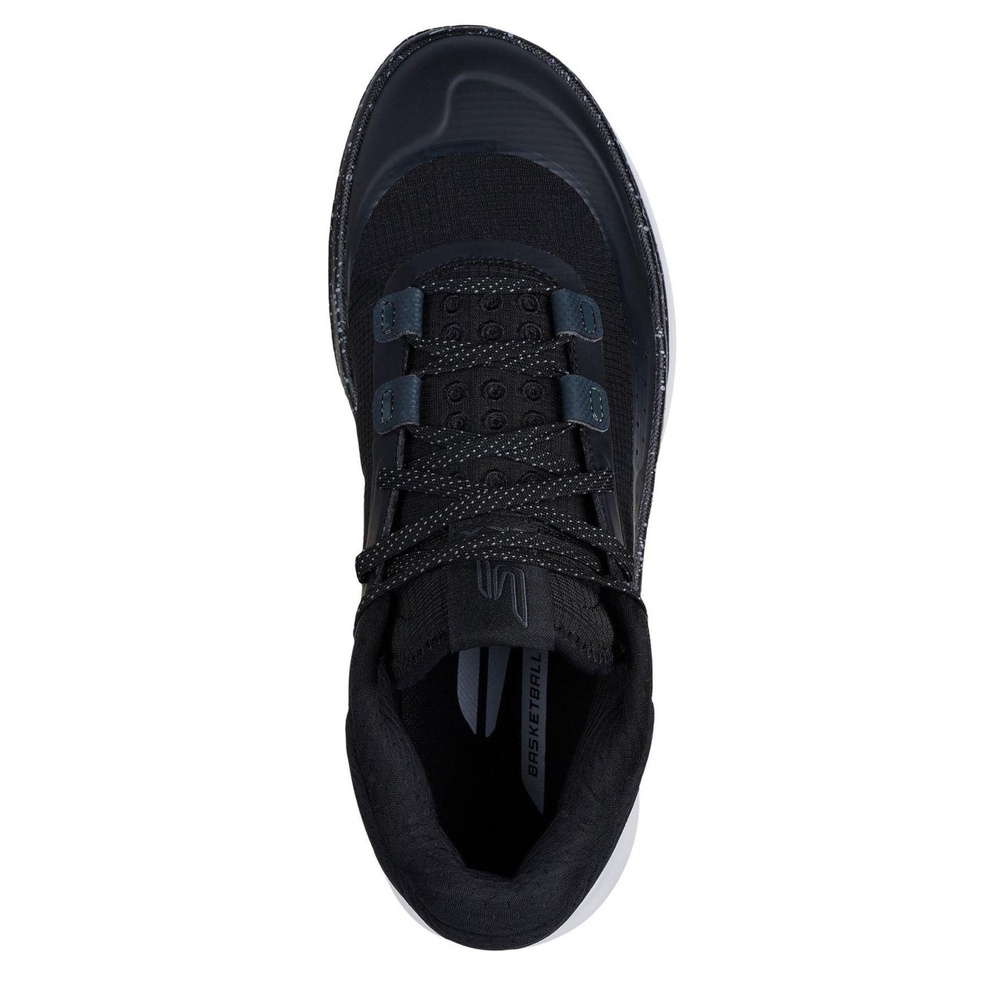 Black-White - Lifestyle - Skechers Mens Resagrip Logo Trainers