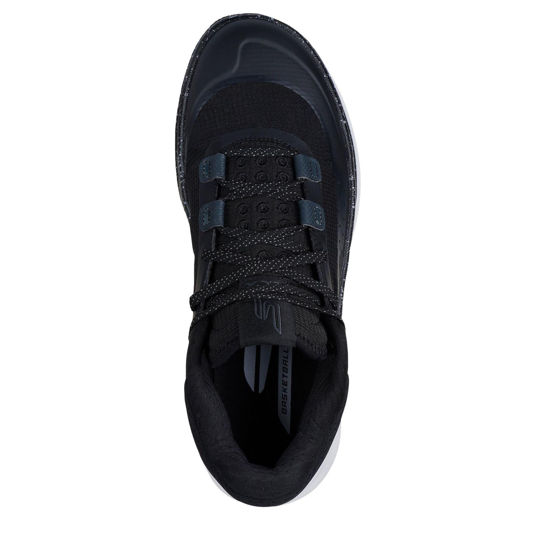 Black-White - Lifestyle - Skechers Mens Resagrip Logo Trainers