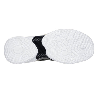 Black-White - Pack Shot - Skechers Mens Resagrip Logo Trainers