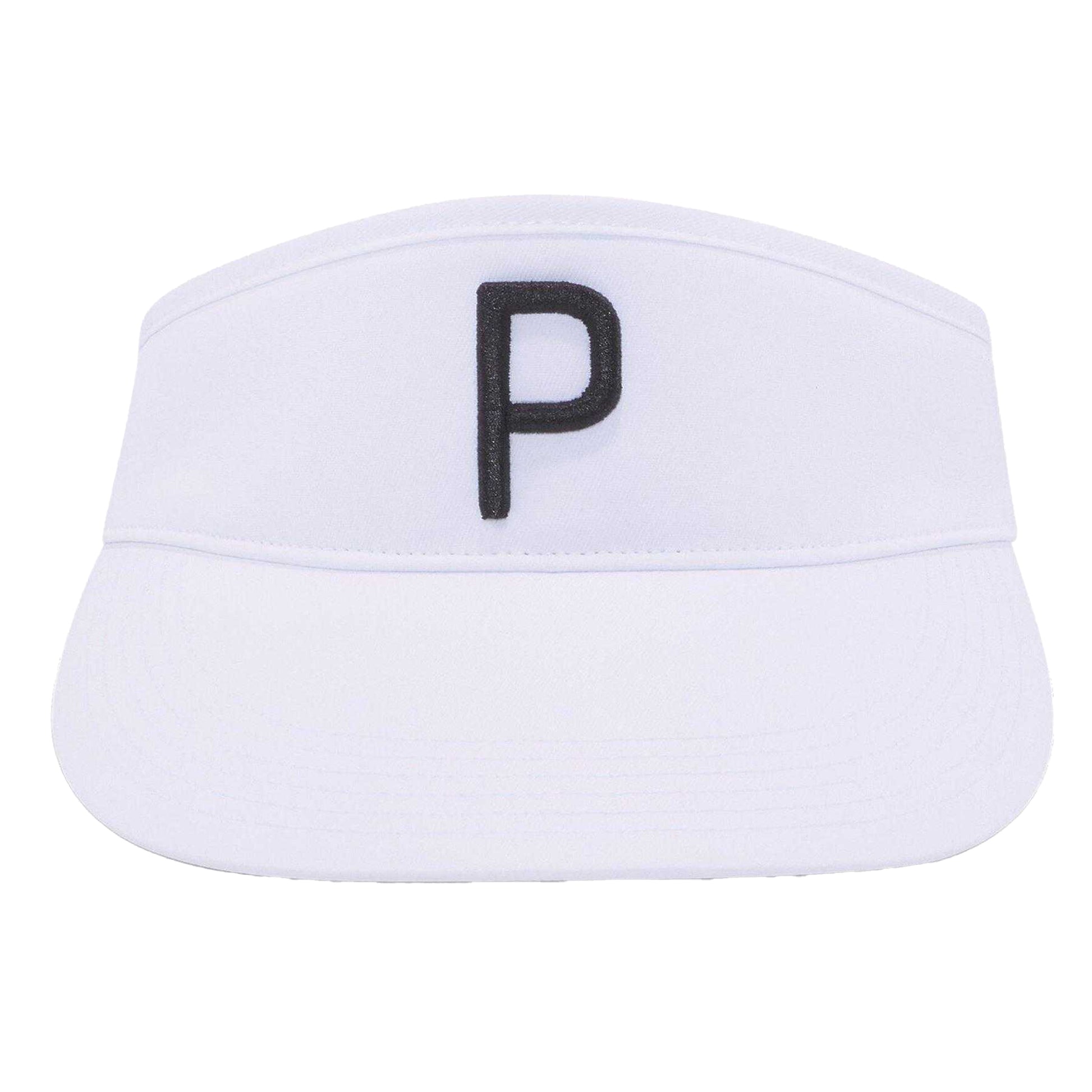 White-Black - Lifestyle - Puma Embroidered Logo Golf Visor