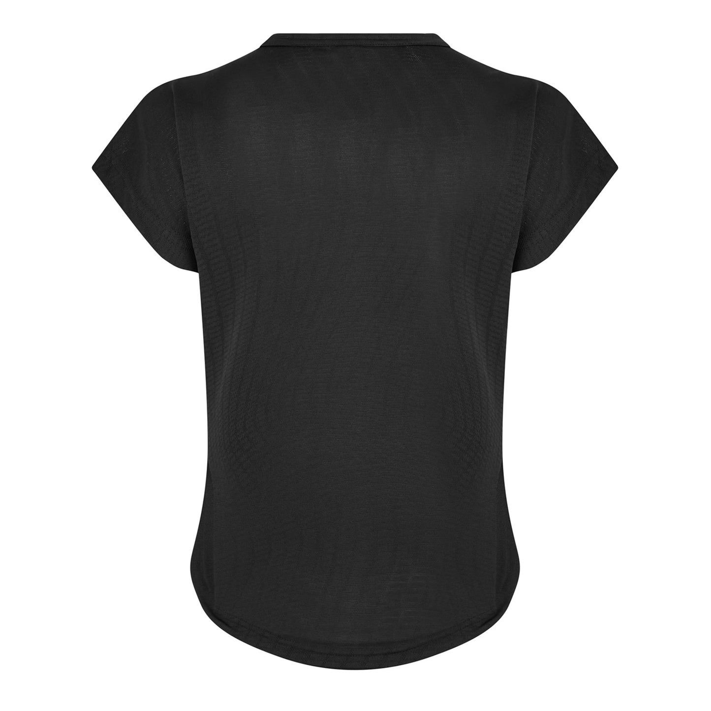 Black - Back - Reebok Womens-Ladies Chest Logo T-Shirt