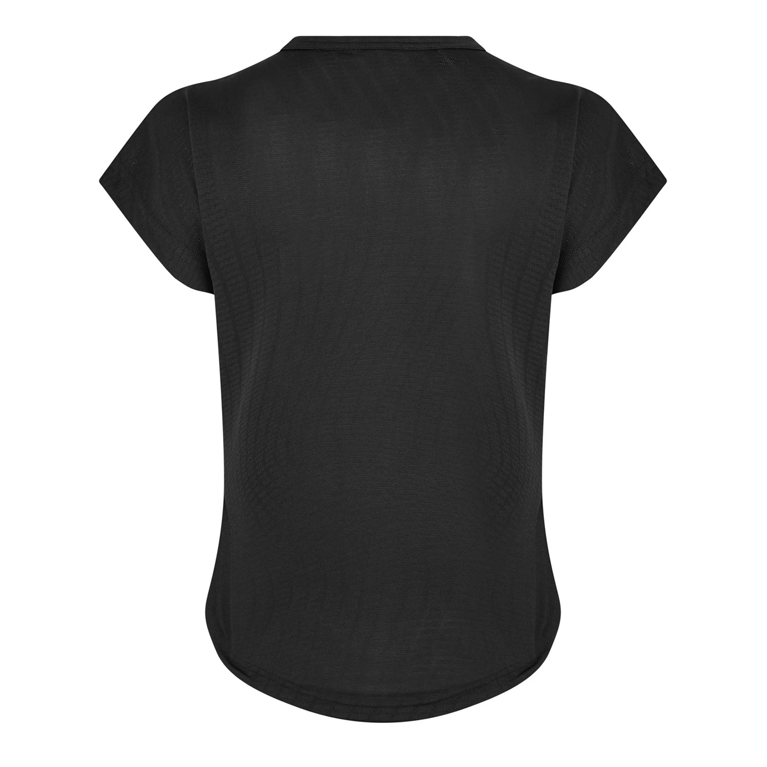 Black - Back - Reebok Womens-Ladies Chest Logo T-Shirt