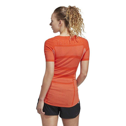Orange Faded - Back - Adidas Womens-Ladies Terrex Dynamo Slim T-Shirt